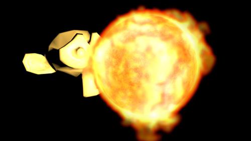 Star using fire simulation preview image